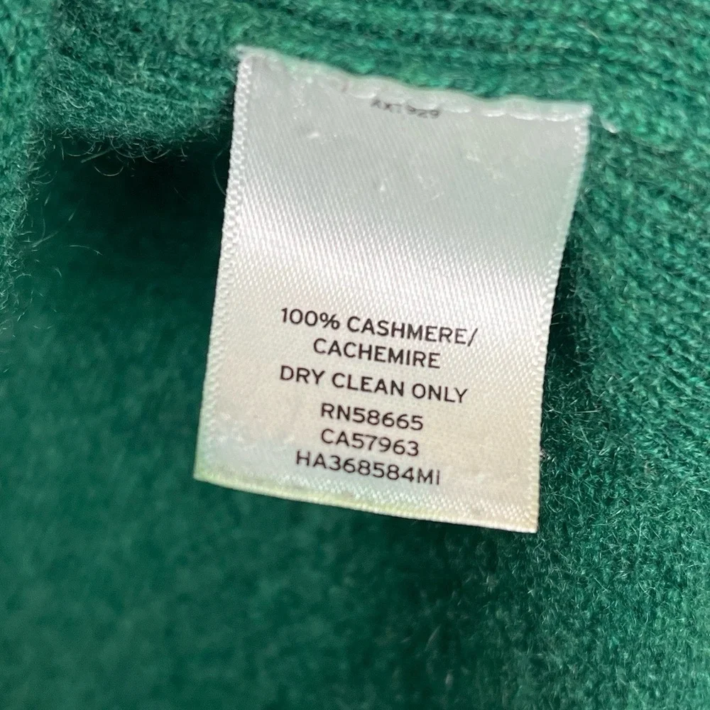 Halogen‎ Sweater Womens XS Emerald Green Crewneck Cashmere Quiet Luxury Holiday - Picture 2 of 9